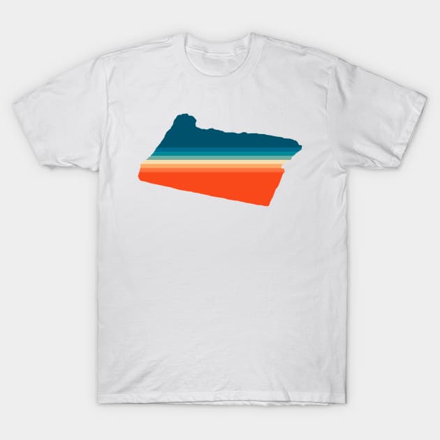 Oregon State Retro Map T-Shirt by n23tees